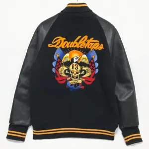 [L] WTaps Philosophy Store Limited 'Good Bad Ugly' Varsity Jacket Black