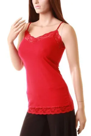 Lace Detailed Camisole-Black