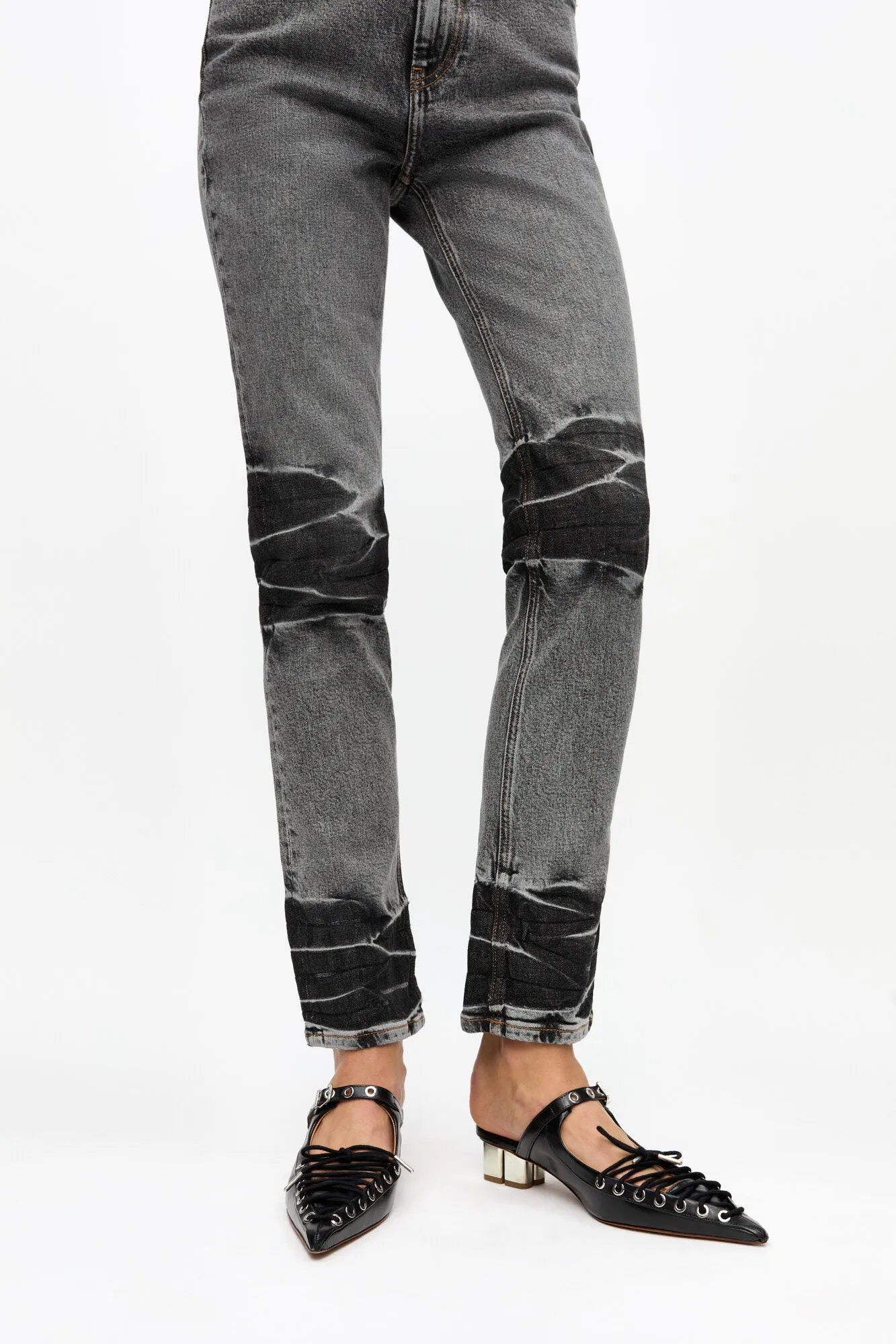 Lace-Up Mules | Black