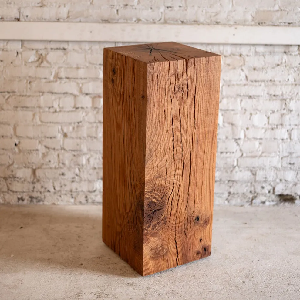 Le Boit | Solid Wood Cube Pedestal, Art Display, Side Table, Plinths