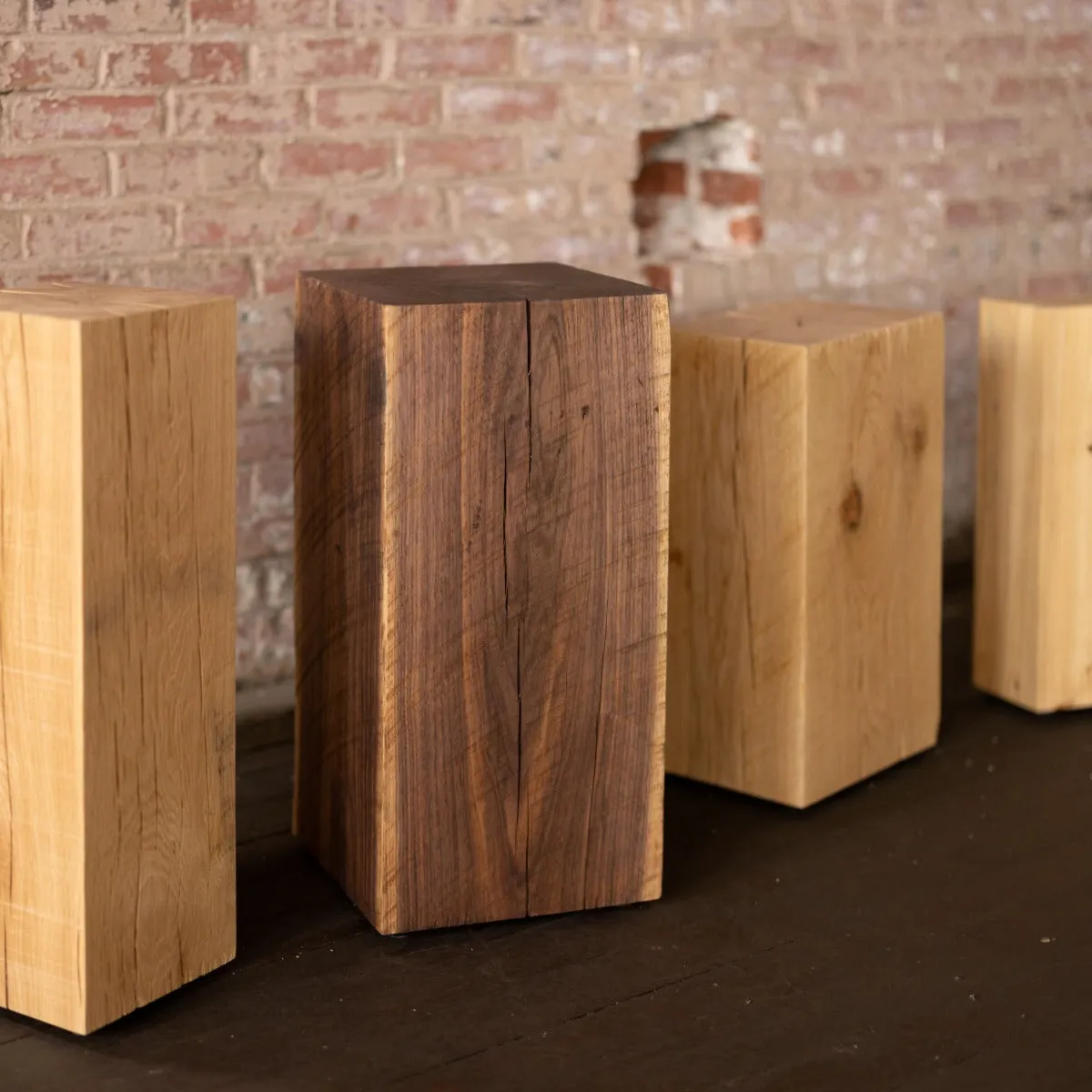Le Boit | Solid Wood Cube Pedestal, Art Display, Side Table, Plinths