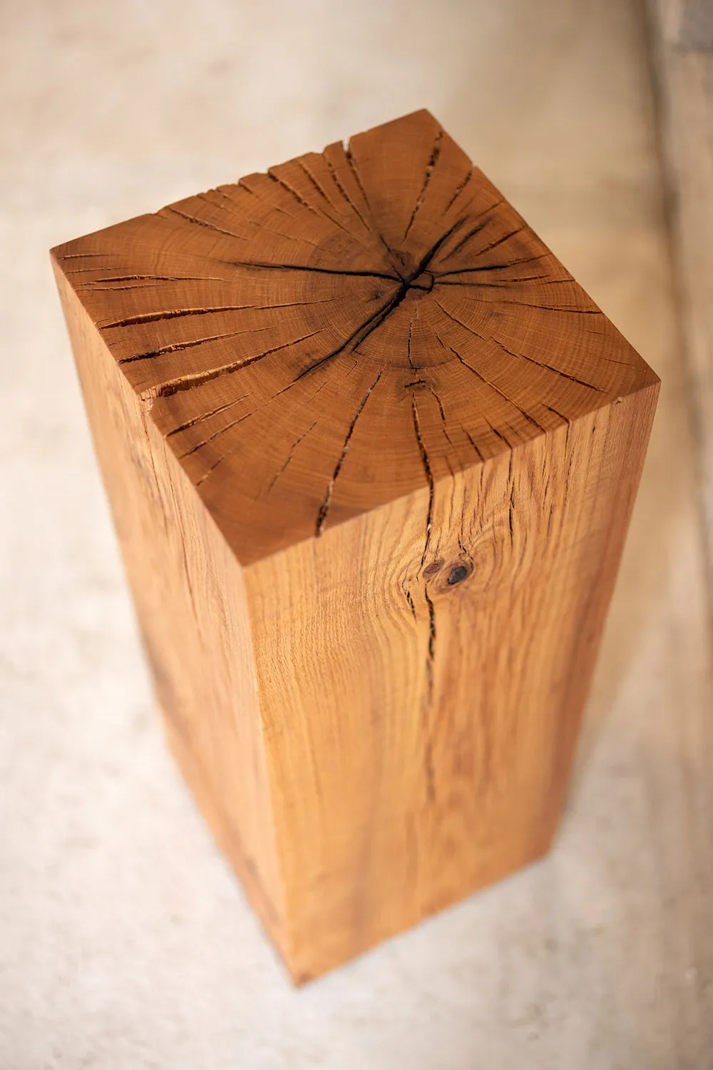 Le Boit | Solid Wood Cube Pedestal, Art Display, Side Table, Plinths
