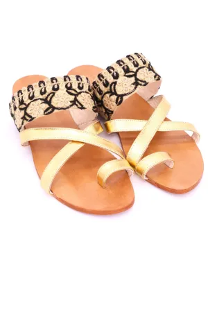 LEATHER STRING SANDALS MABELLA