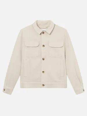 Les Deux Nash 2.0 Wool Hybrid Jacket - Ivory