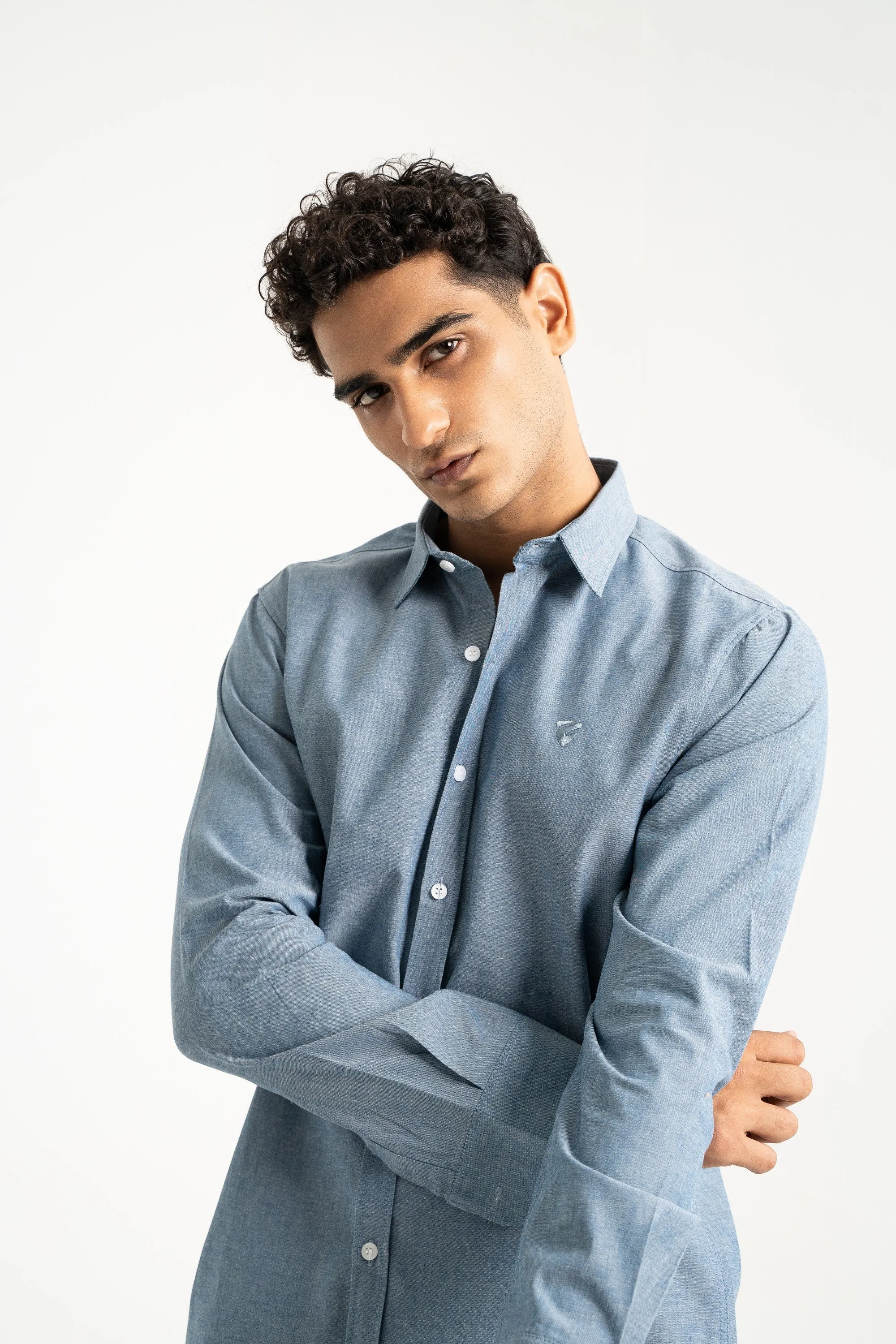 Light-Blue Cotton Shirt