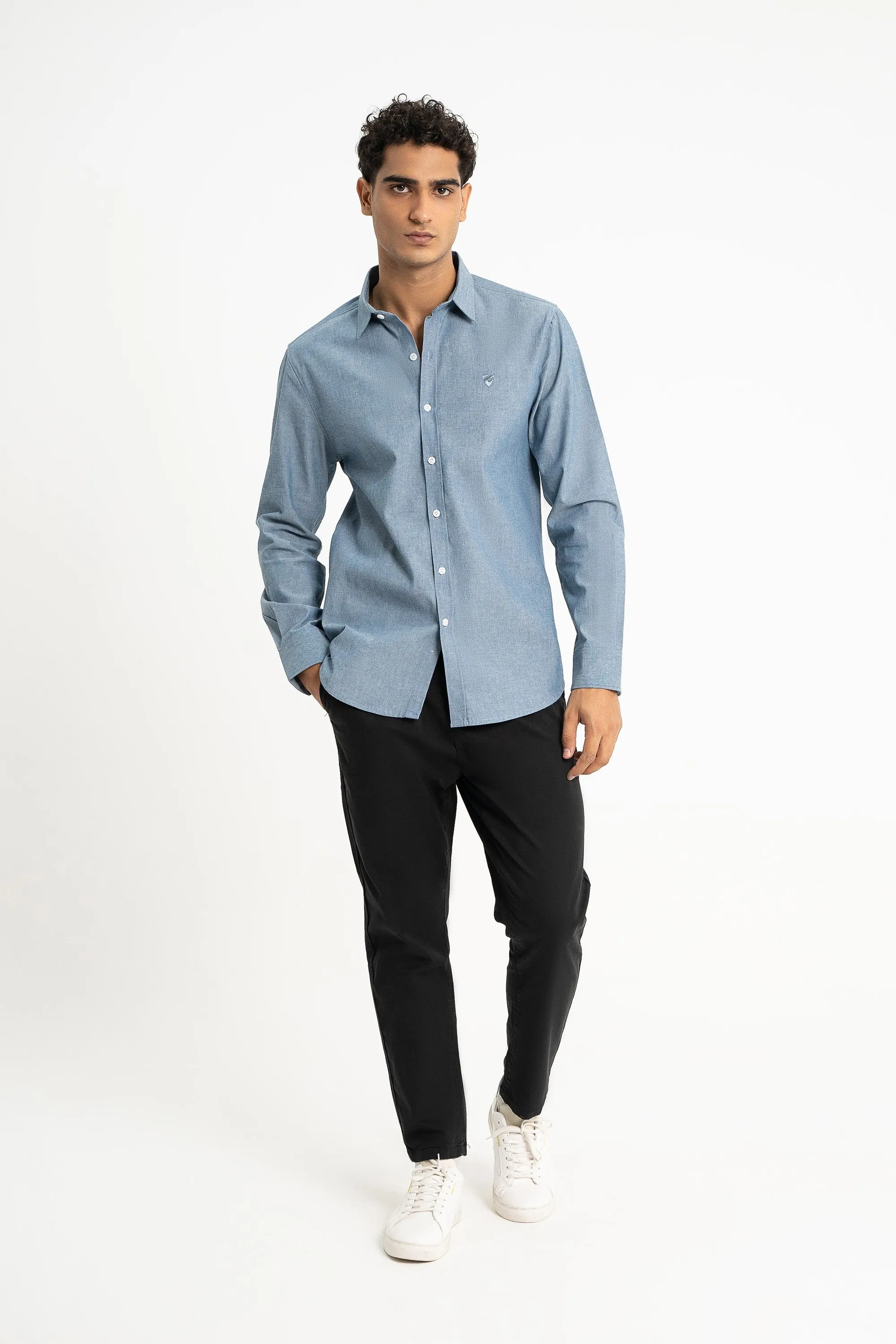Light-Blue Cotton Shirt