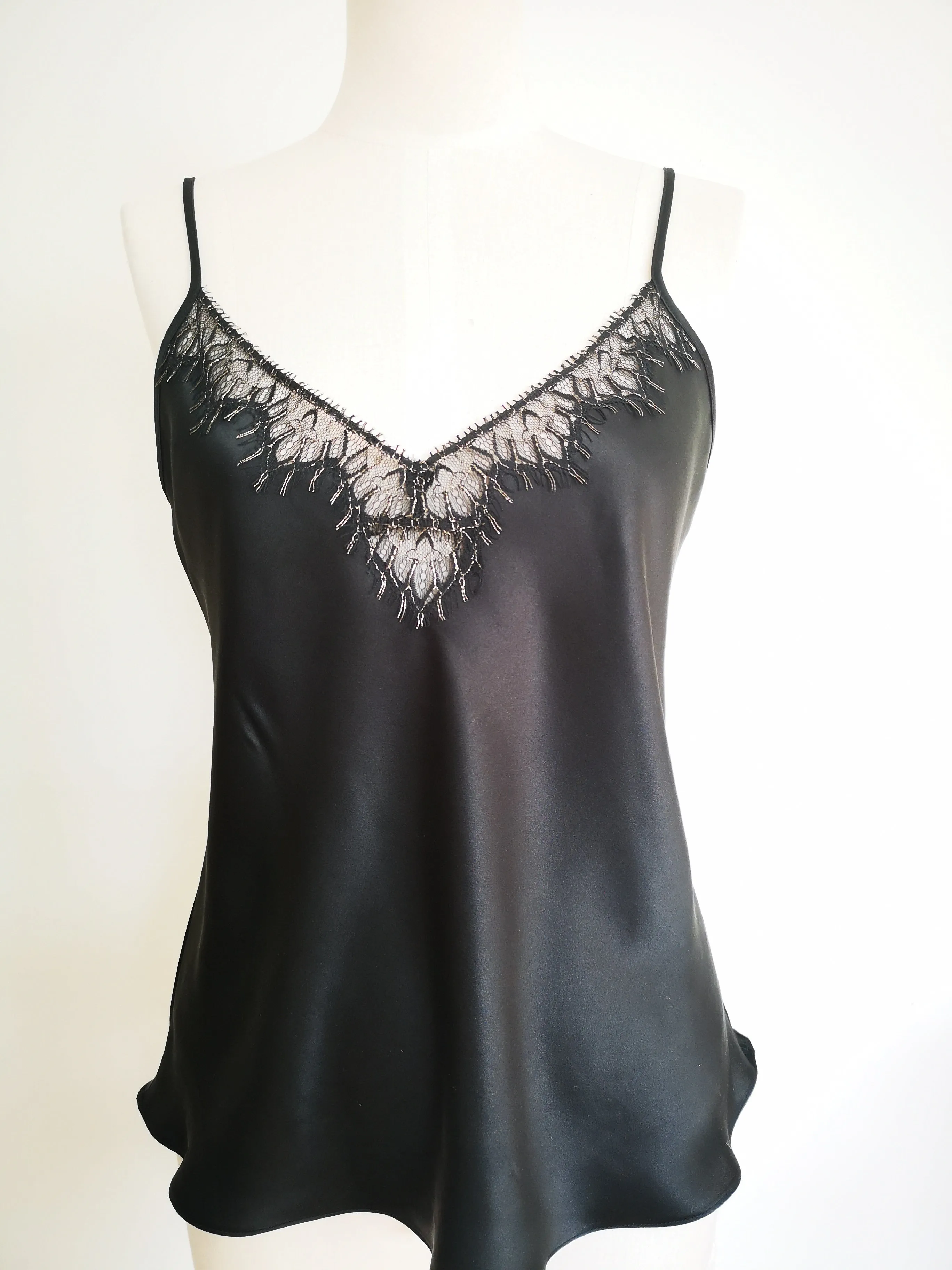 Limited Edition Black Silk Camisole