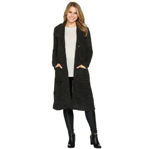 Lisa Rinna Collection Women's Bumpy Knit Wool Blend Duster Coatigan