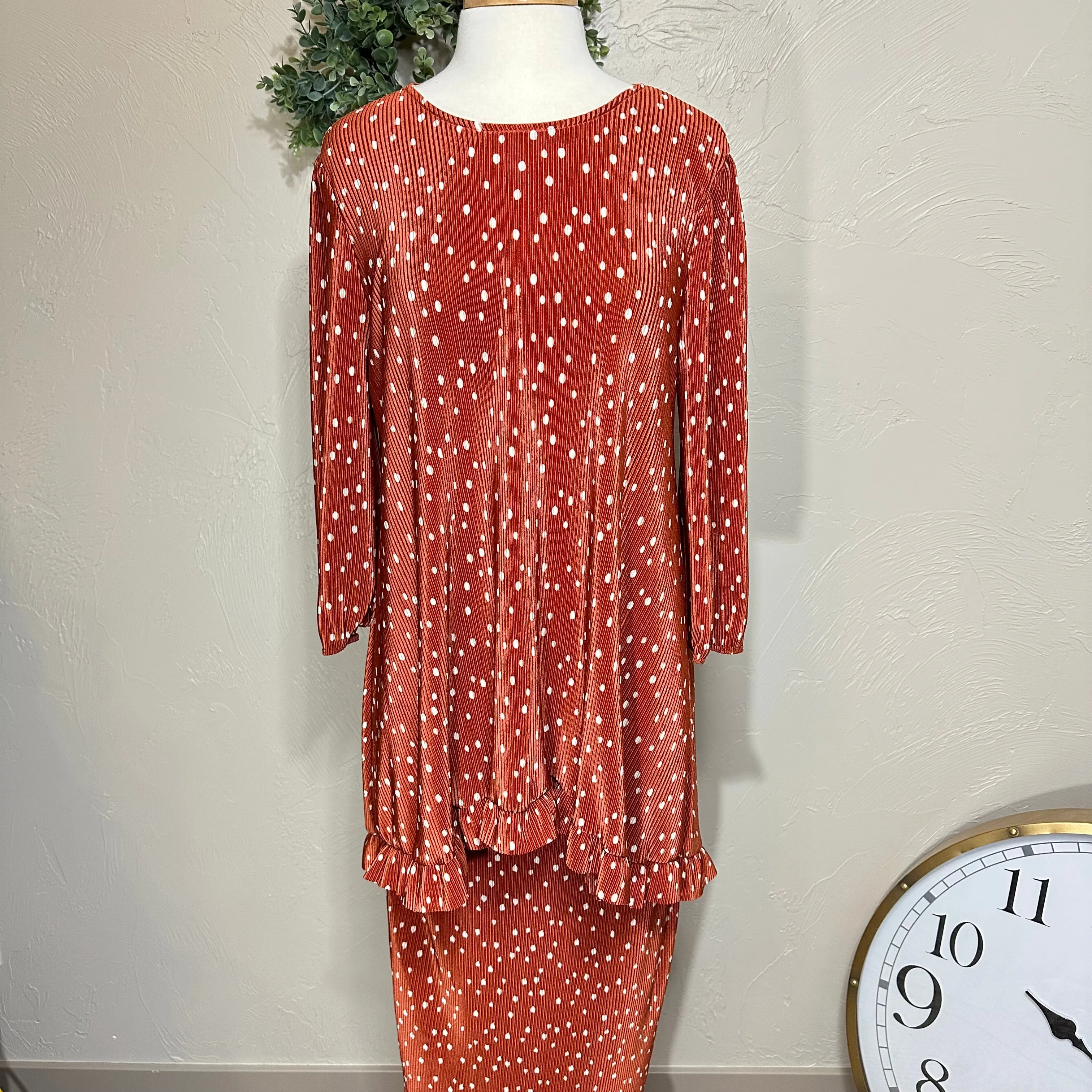 Liza’s Accordion Bodre Polka Dot Skirt