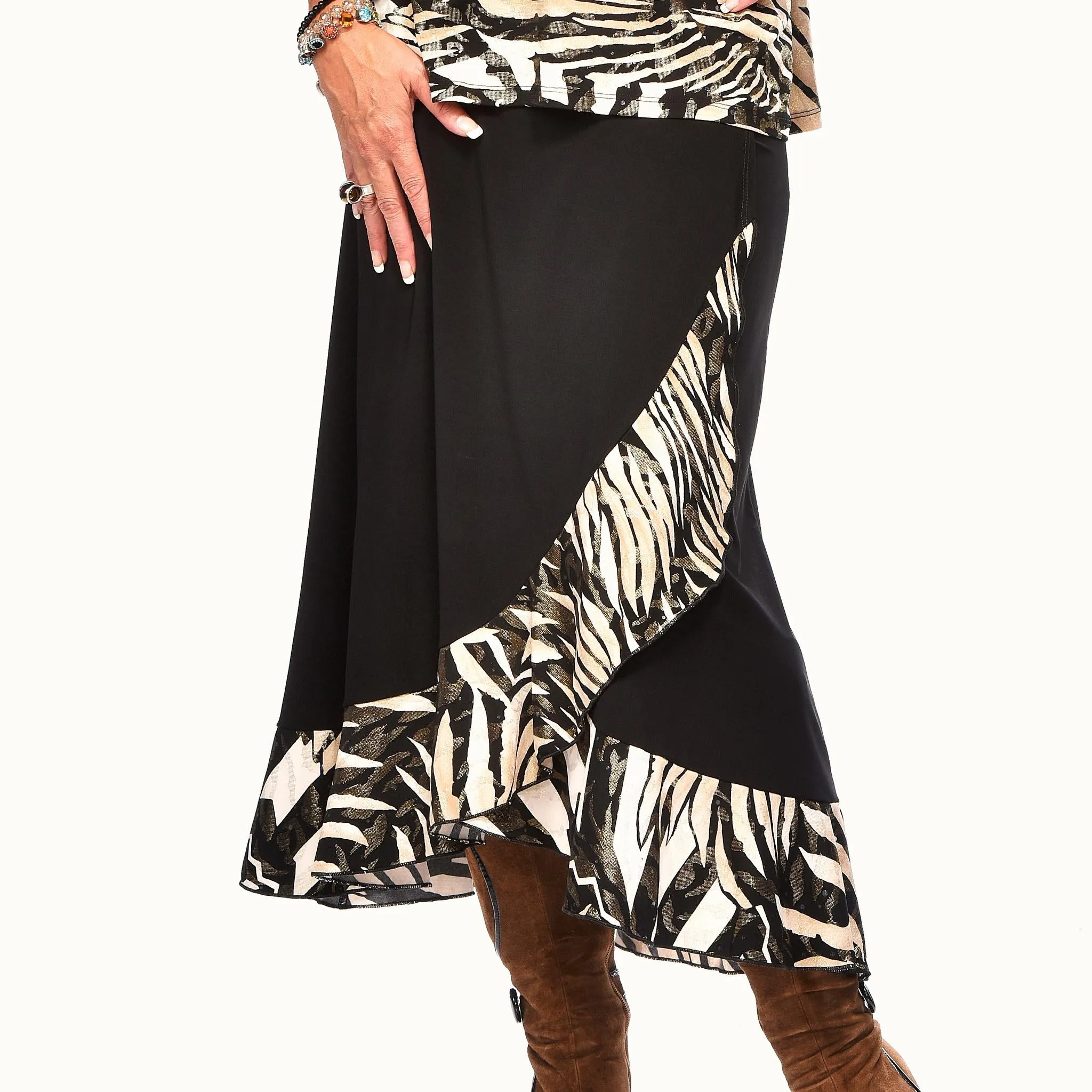 Long Ruffled Skirt