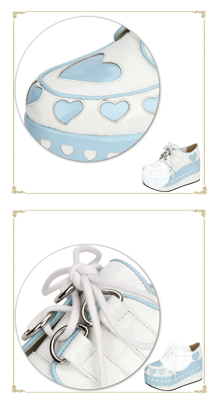Lovely Sweetheart Platform Heels Lolita Princess Gothic Cosplay Japanese Harajuku Style Girls Shoes