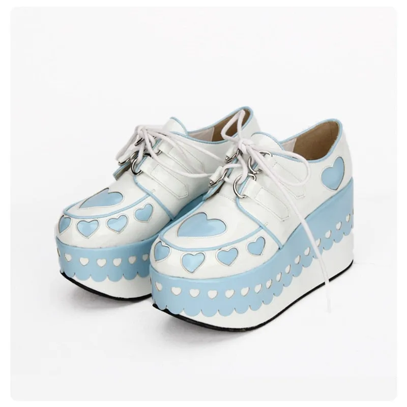 Lovely Sweetheart Platform Heels Lolita Princess Gothic Cosplay Japanese Harajuku Style Girls Shoes