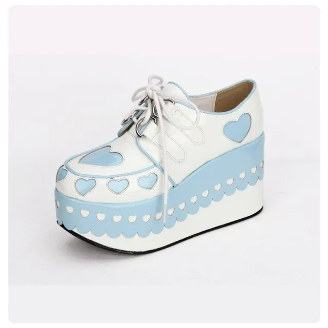 Lovely Sweetheart Platform Heels Lolita Princess Gothic Cosplay Japanese Harajuku Style Girls Shoes