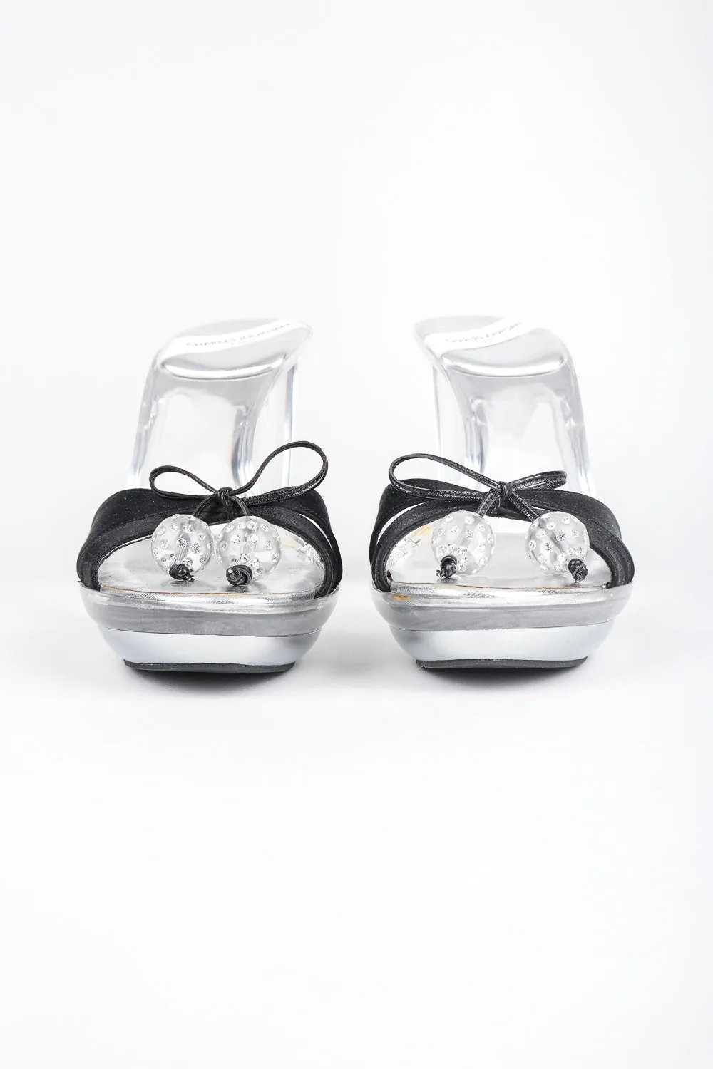 Lucite Platform Mules