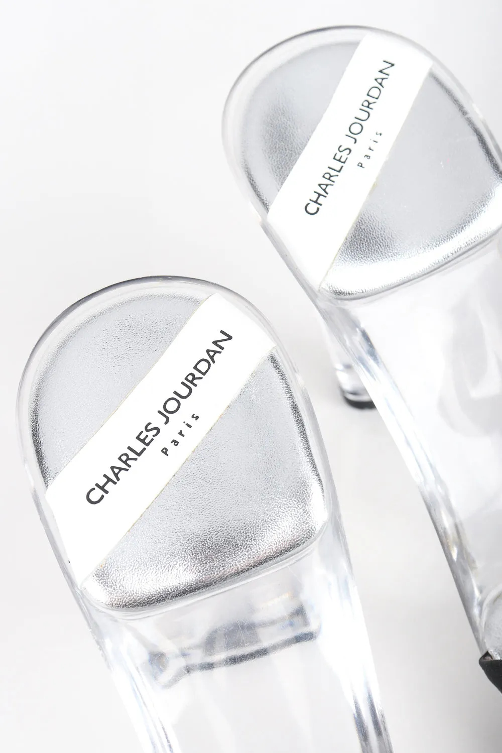 Lucite Platform Mules