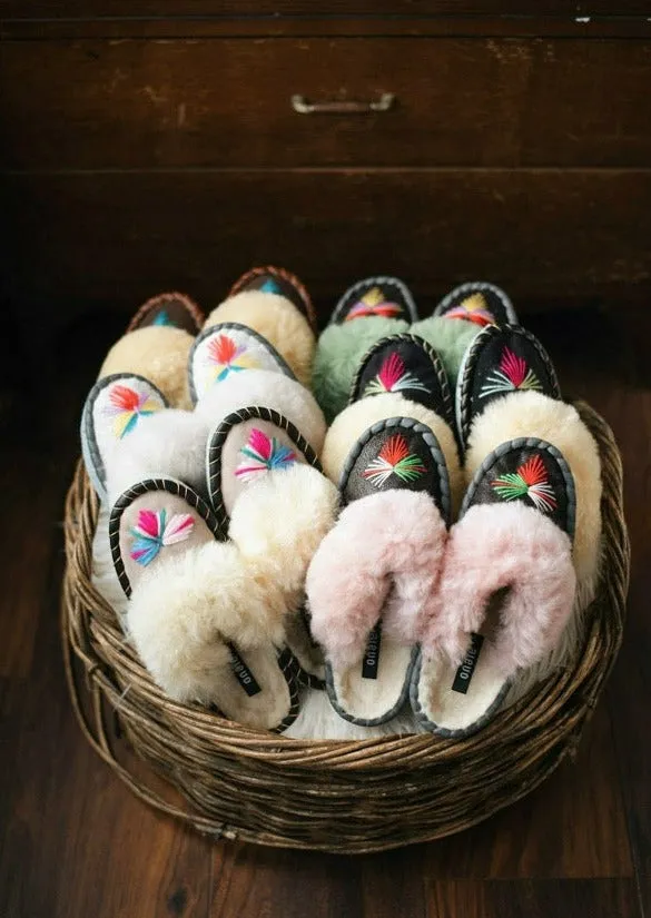 Lucky Dip Sheepskin Mules