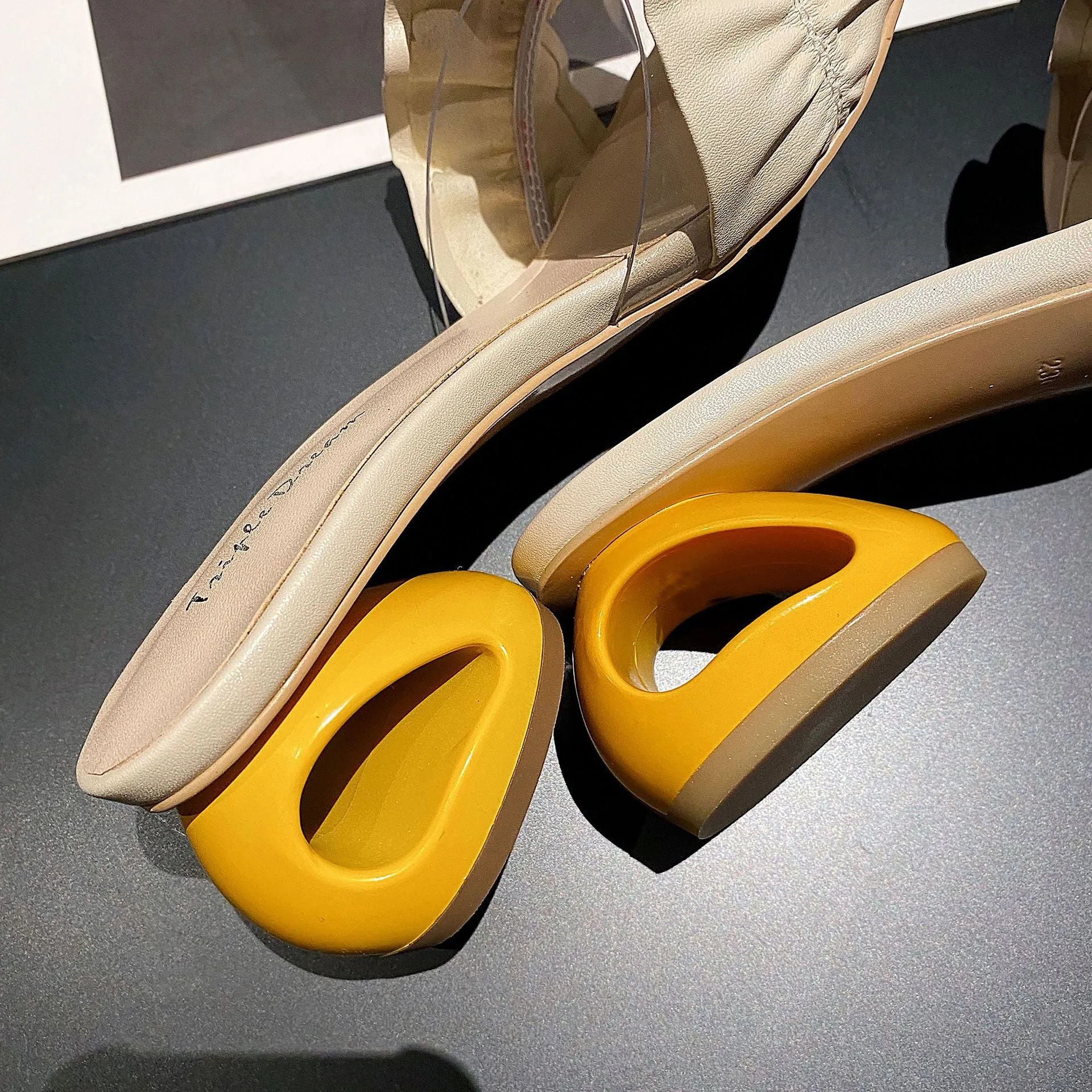 Luxury Summer Ruffles Mules Slippers Women Low Heel Sexy Casual Shoes