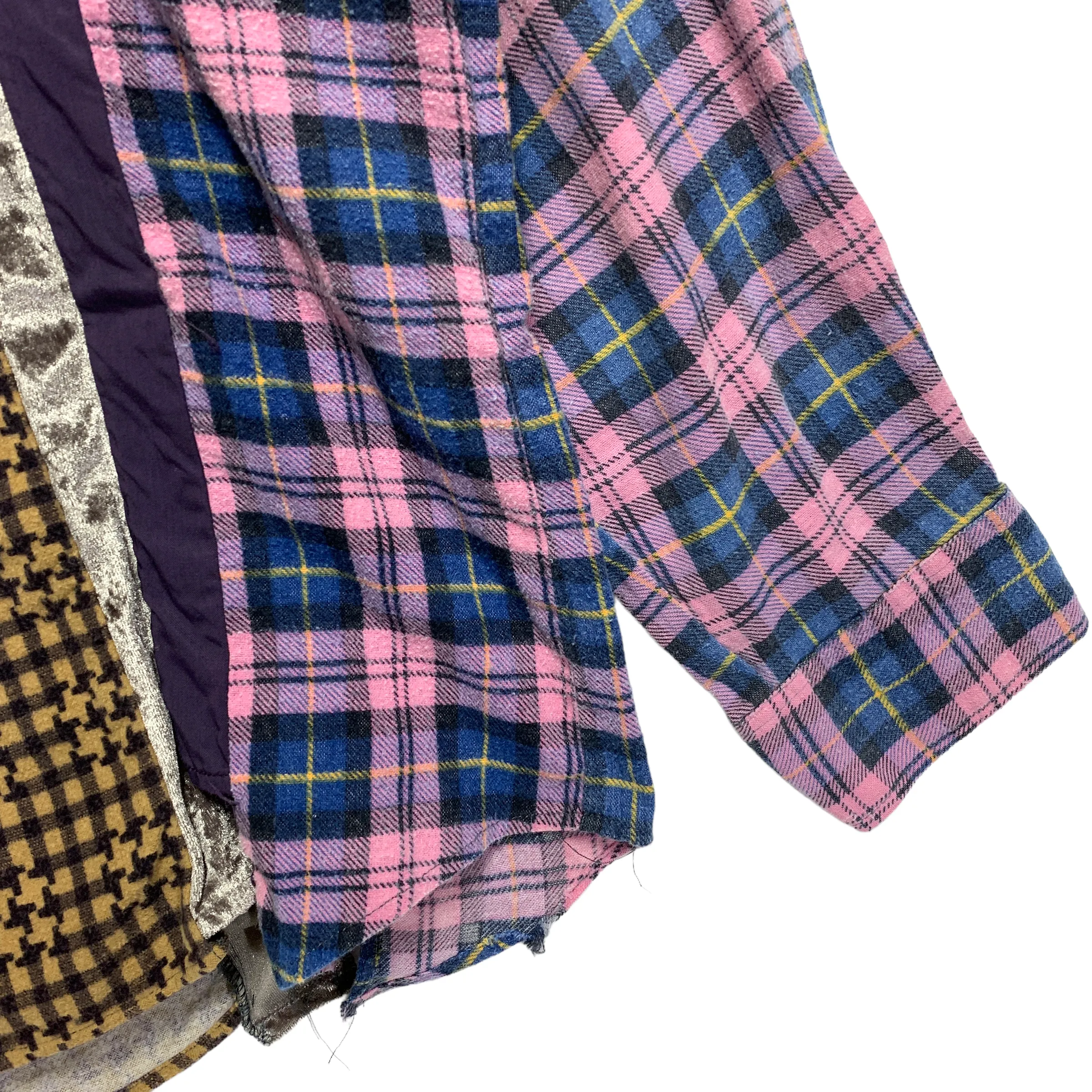 [M] Needles Rebuild Wide 7 Cut Flannel Shirt