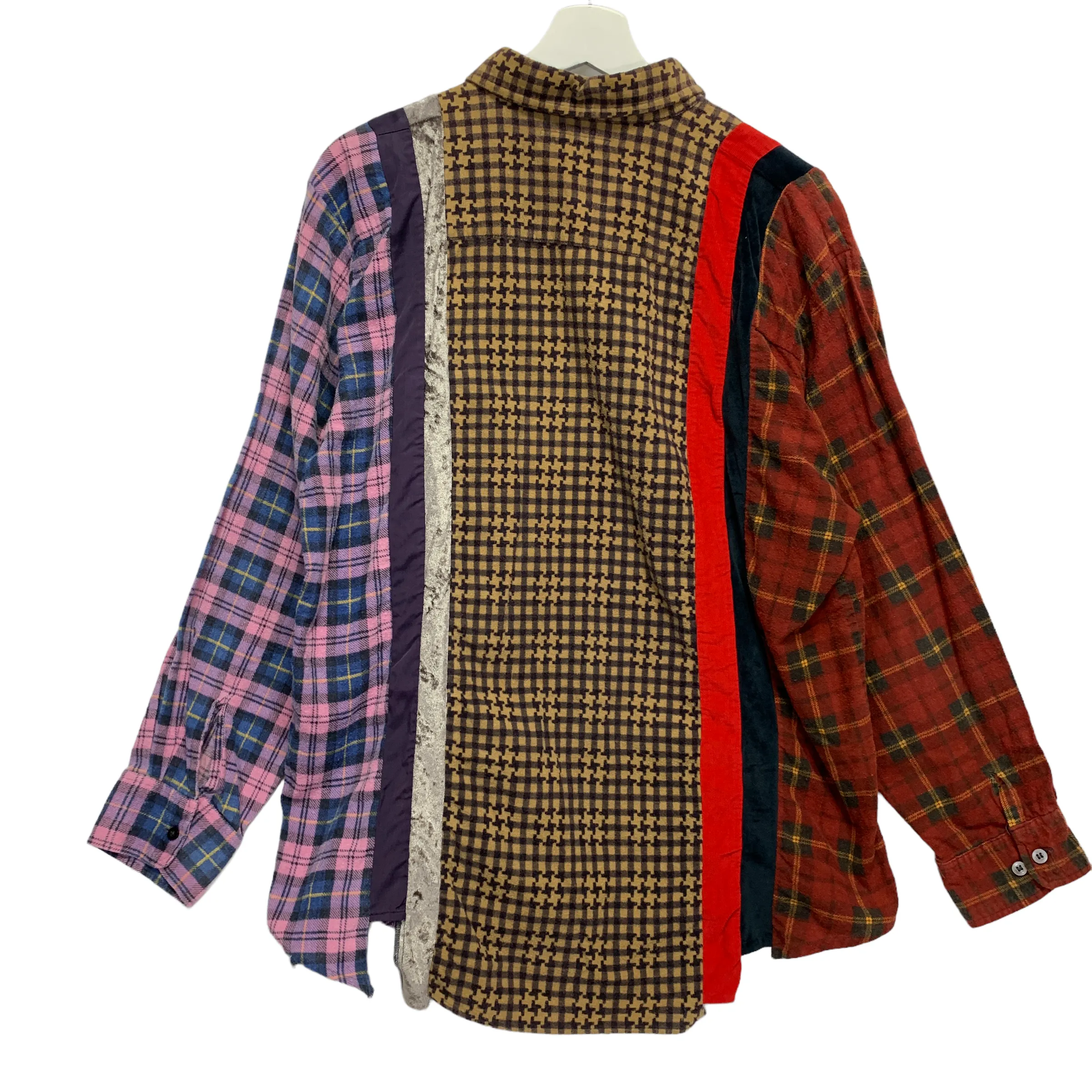 [M] Needles Rebuild Wide 7 Cut Flannel Shirt