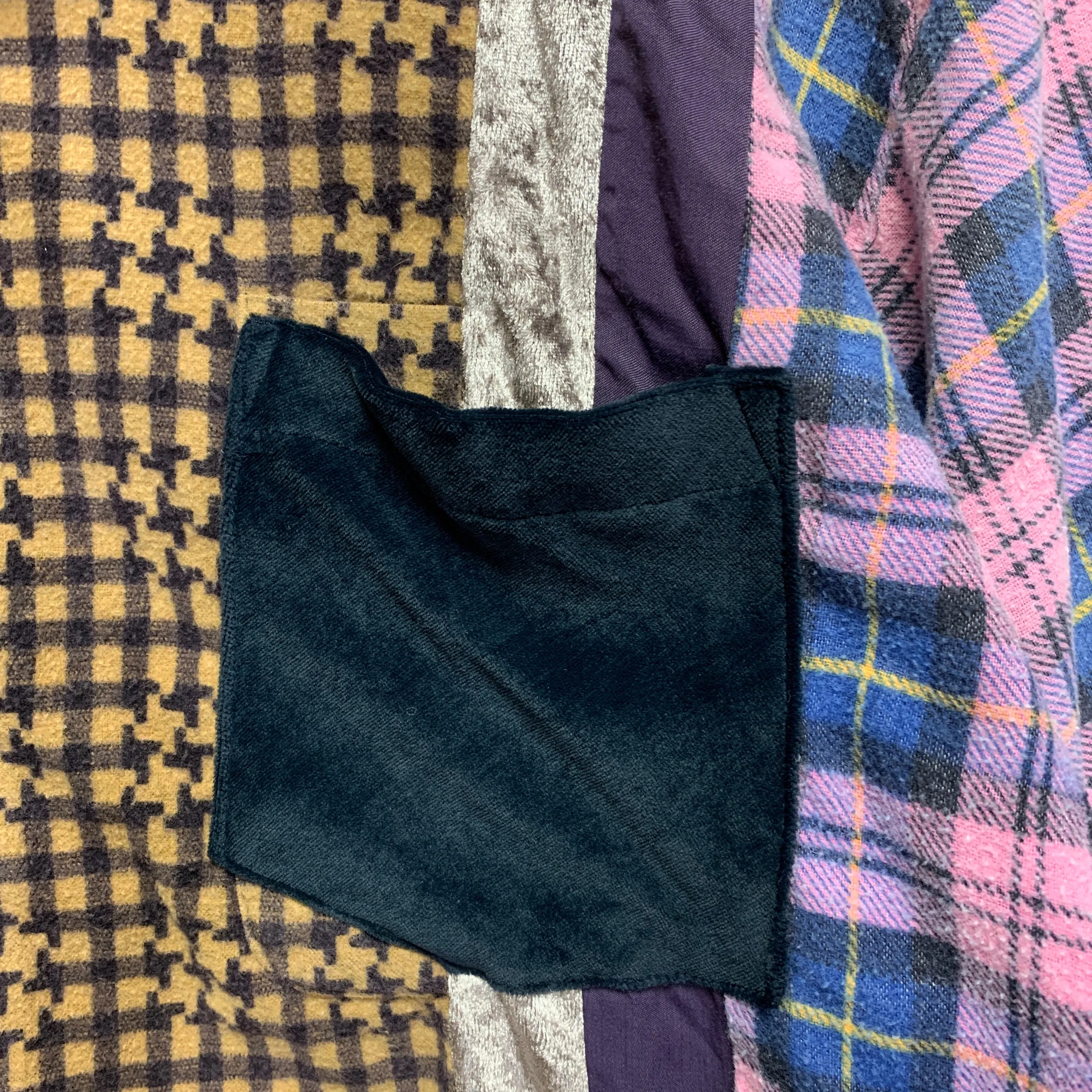 [M] Needles Rebuild Wide 7 Cut Flannel Shirt