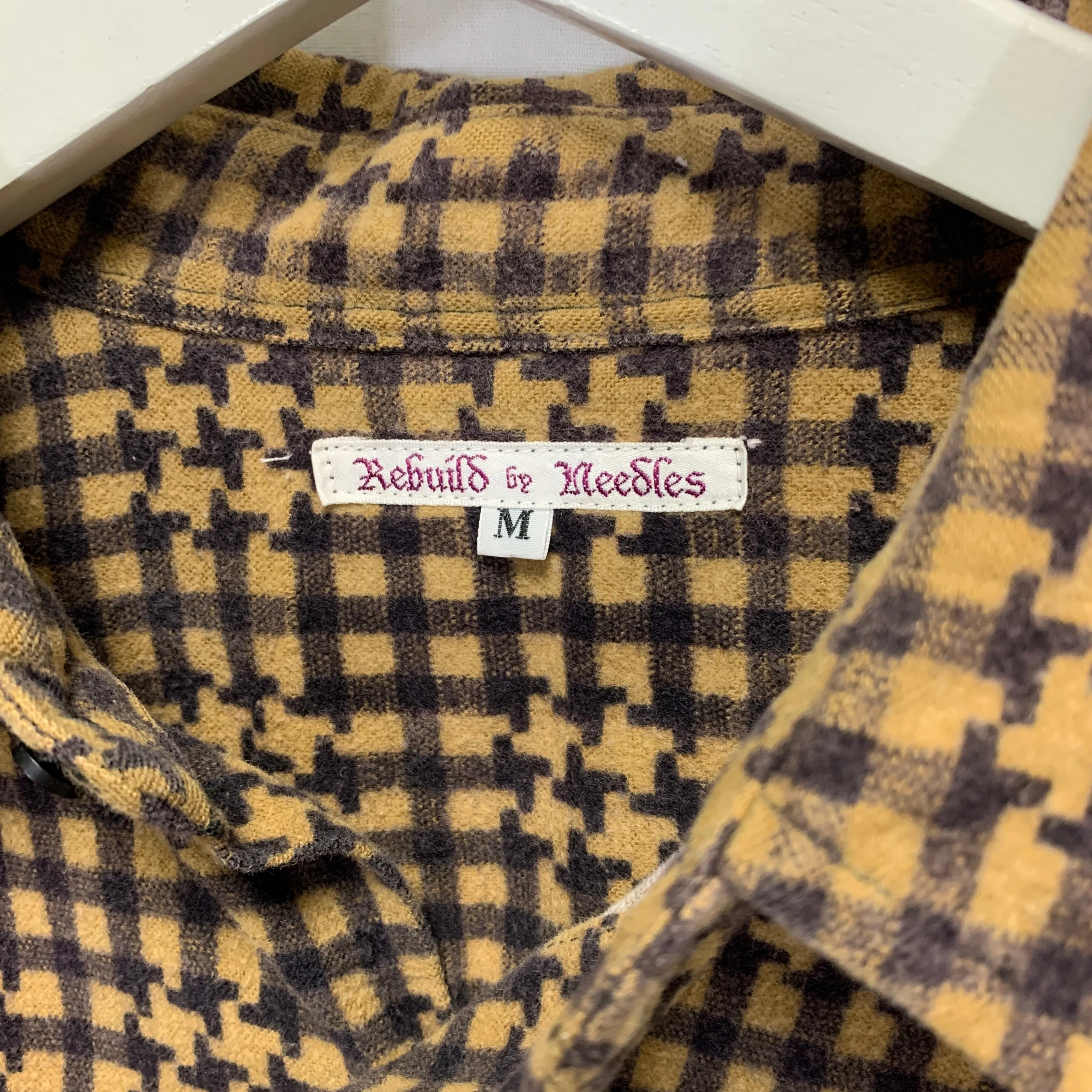 [M] Needles Rebuild Wide 7 Cut Flannel Shirt