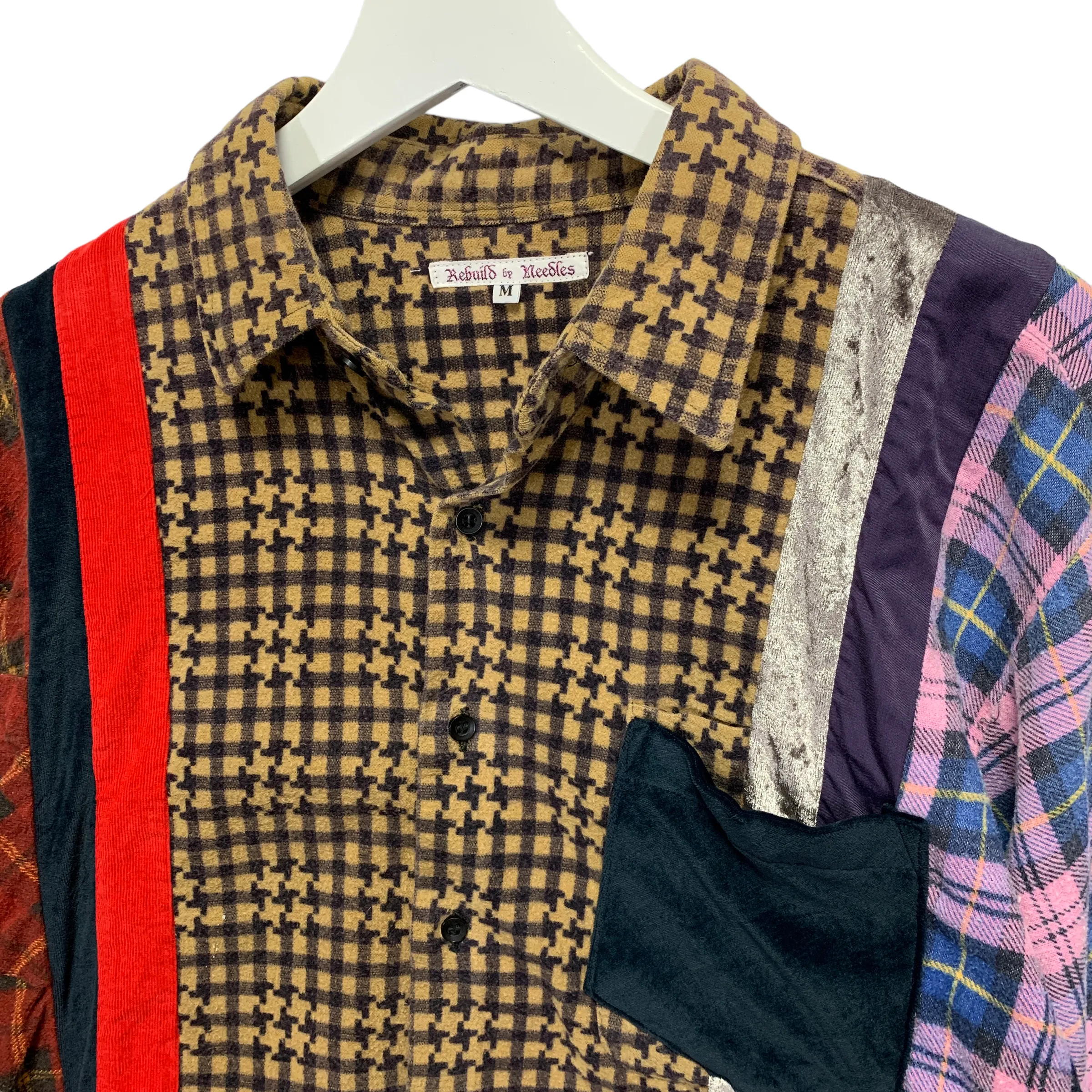 [M] Needles Rebuild Wide 7 Cut Flannel Shirt