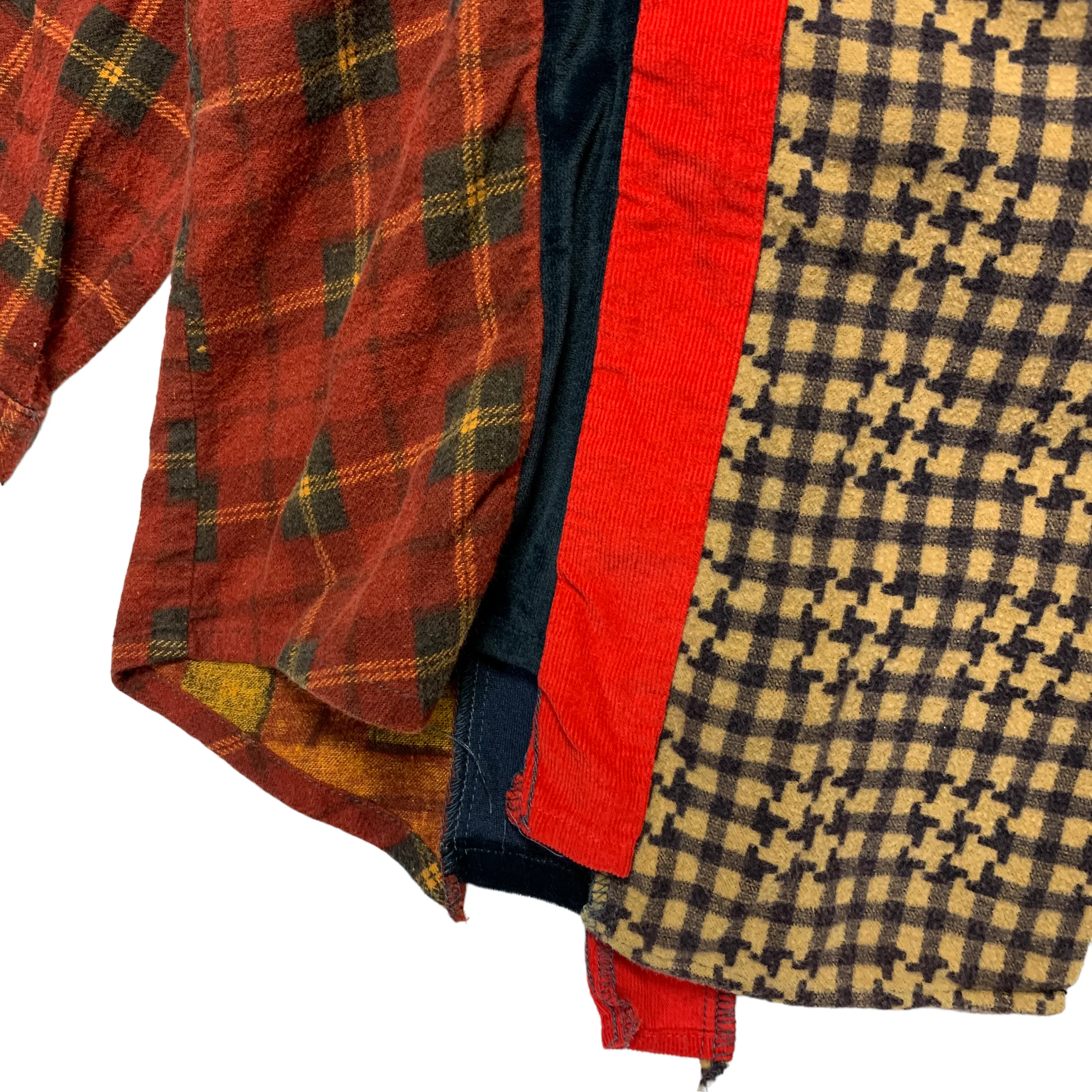 [M] Needles Rebuild Wide 7 Cut Flannel Shirt