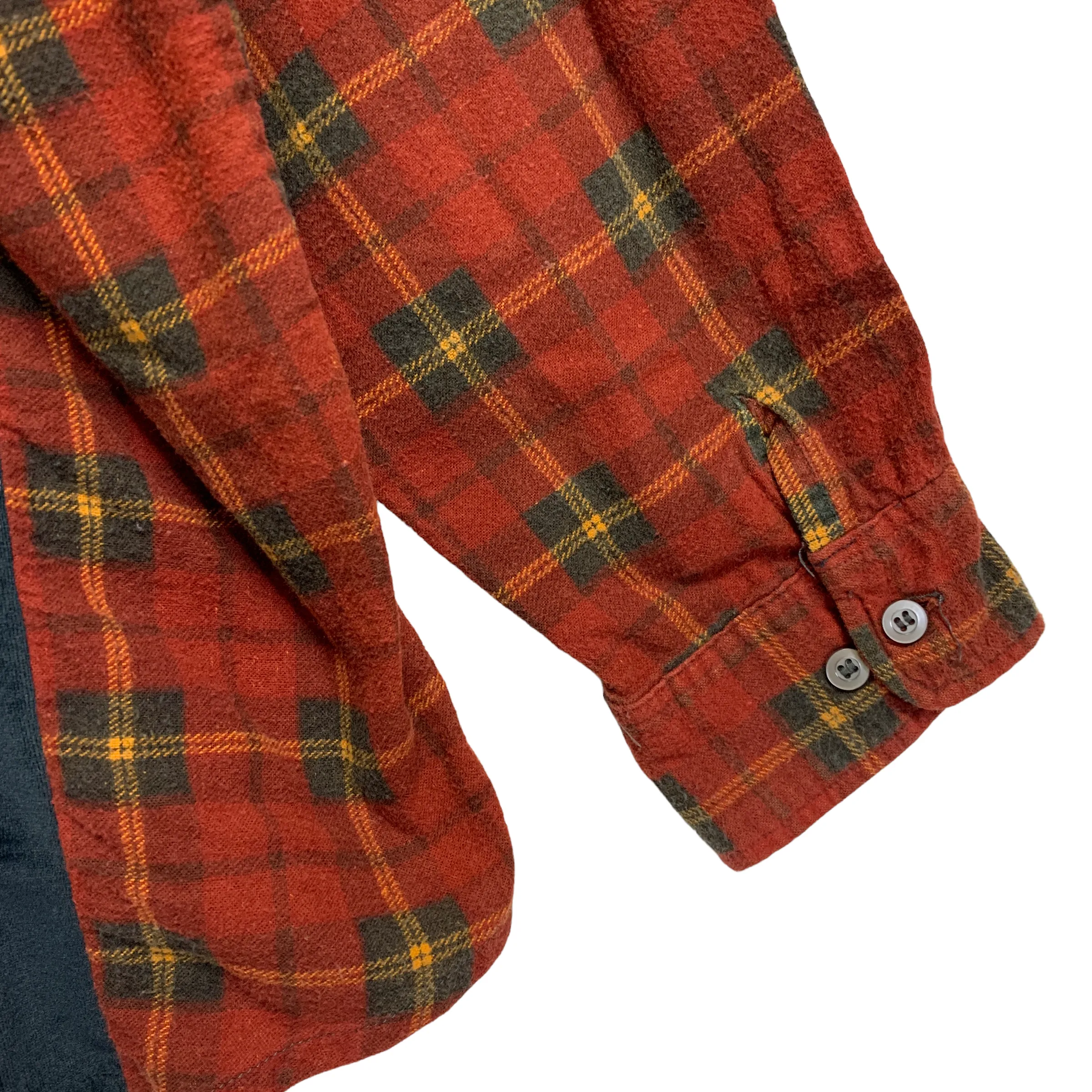 [M] Needles Rebuild Wide 7 Cut Flannel Shirt
