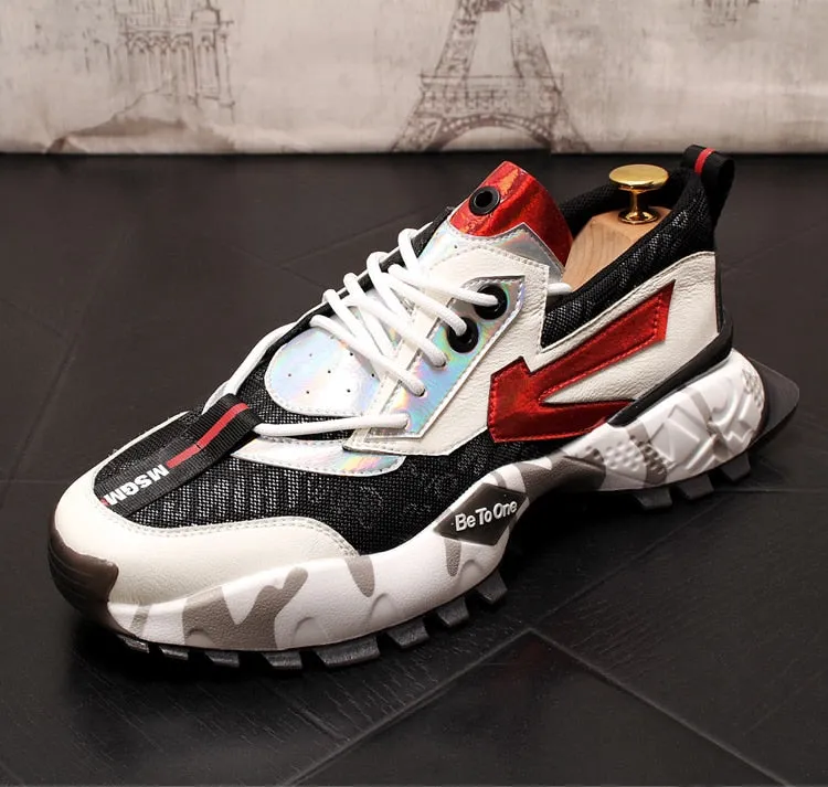 Men mixed colors Casual Flats shoes