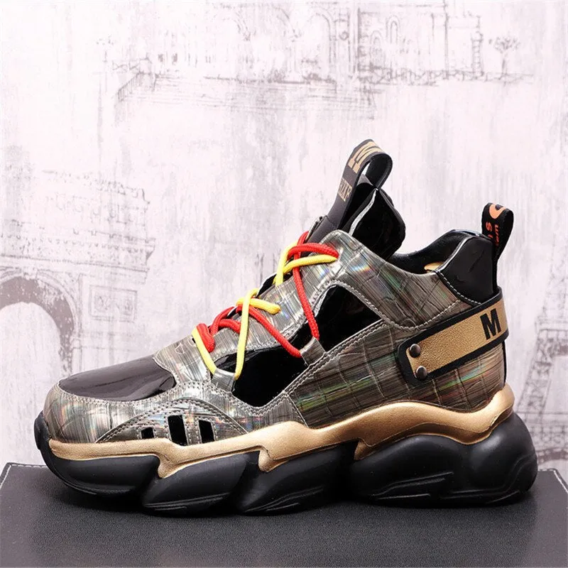 Men Platform Casual Shoes Hip HopSneakers Trainers