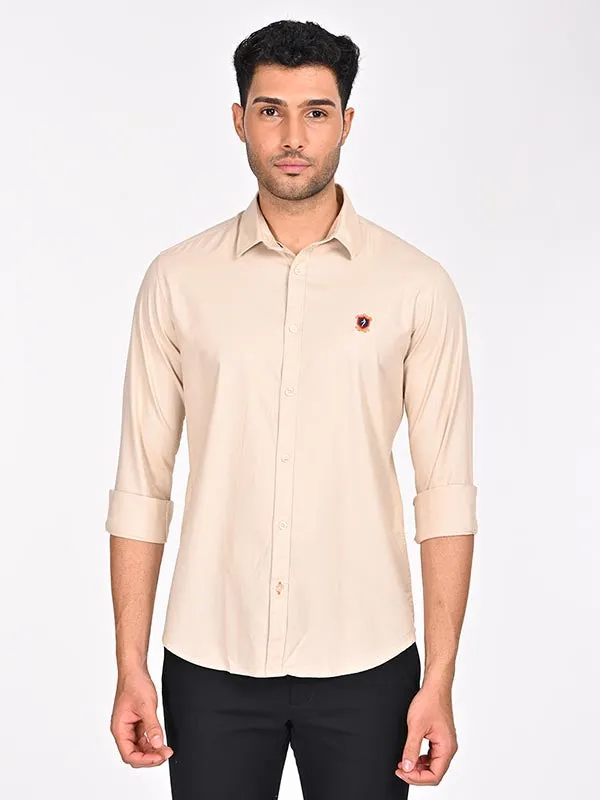 Men Solid Full Sleeve Cotton Shirt