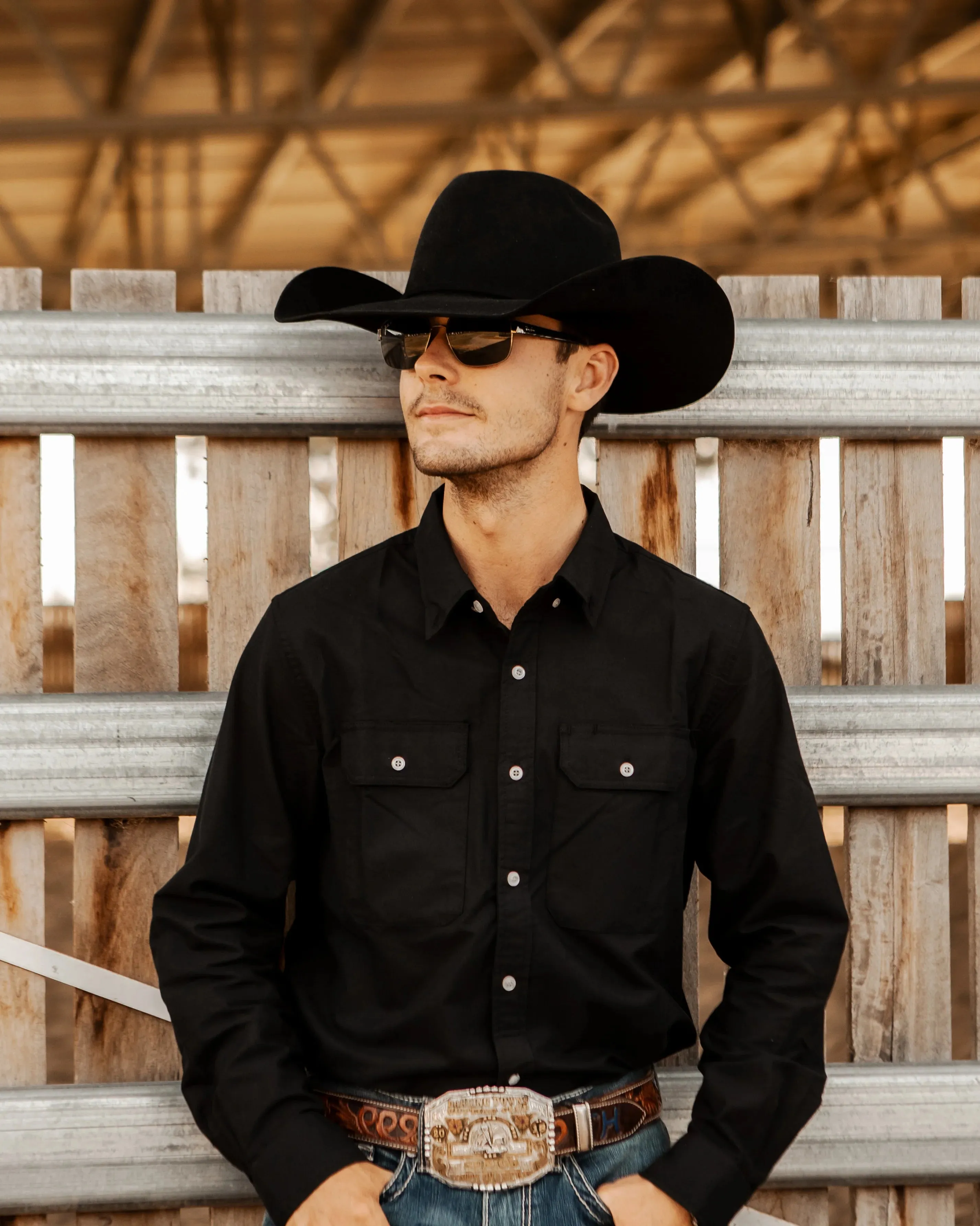 Men’s Oxford Shirt-Black