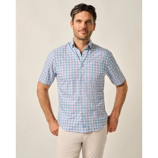 Mens Short Sleeve Performance Button Up Shirt - Dane