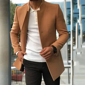 Men's Wool Blend Overcoat