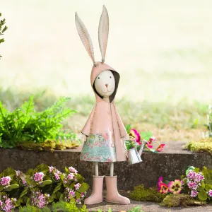 Metal Storybook Rabbit Garden Statue