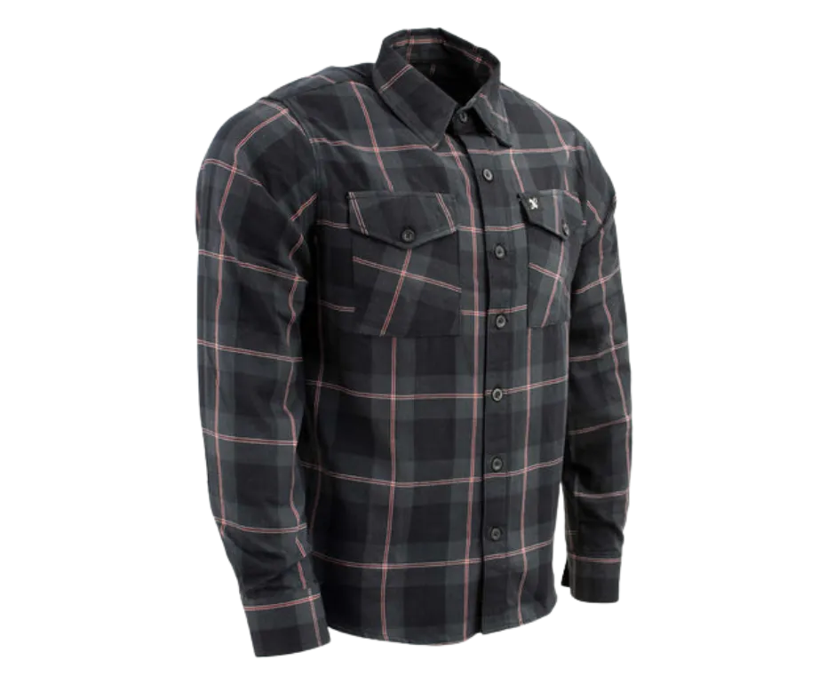 Milwaukee Plaid Black/Gray/Red Flannel CLOSEOUT