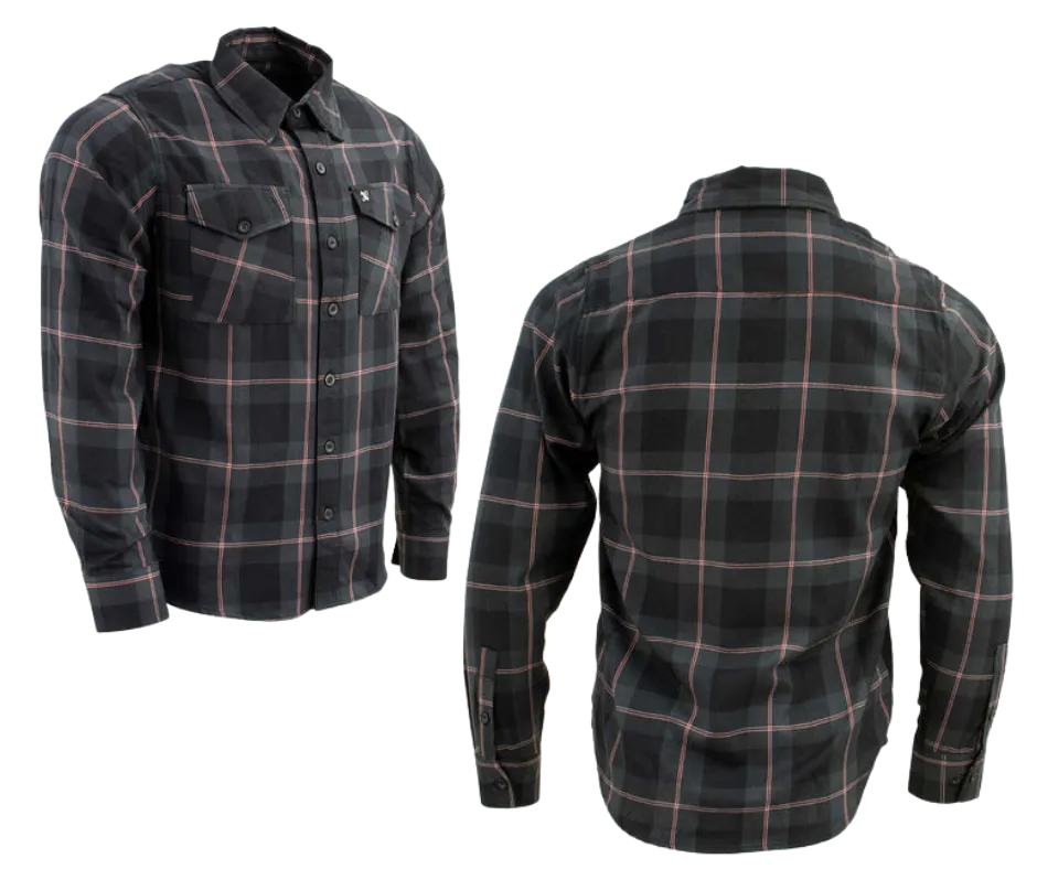 Milwaukee Plaid Black/Gray/Red Flannel CLOSEOUT