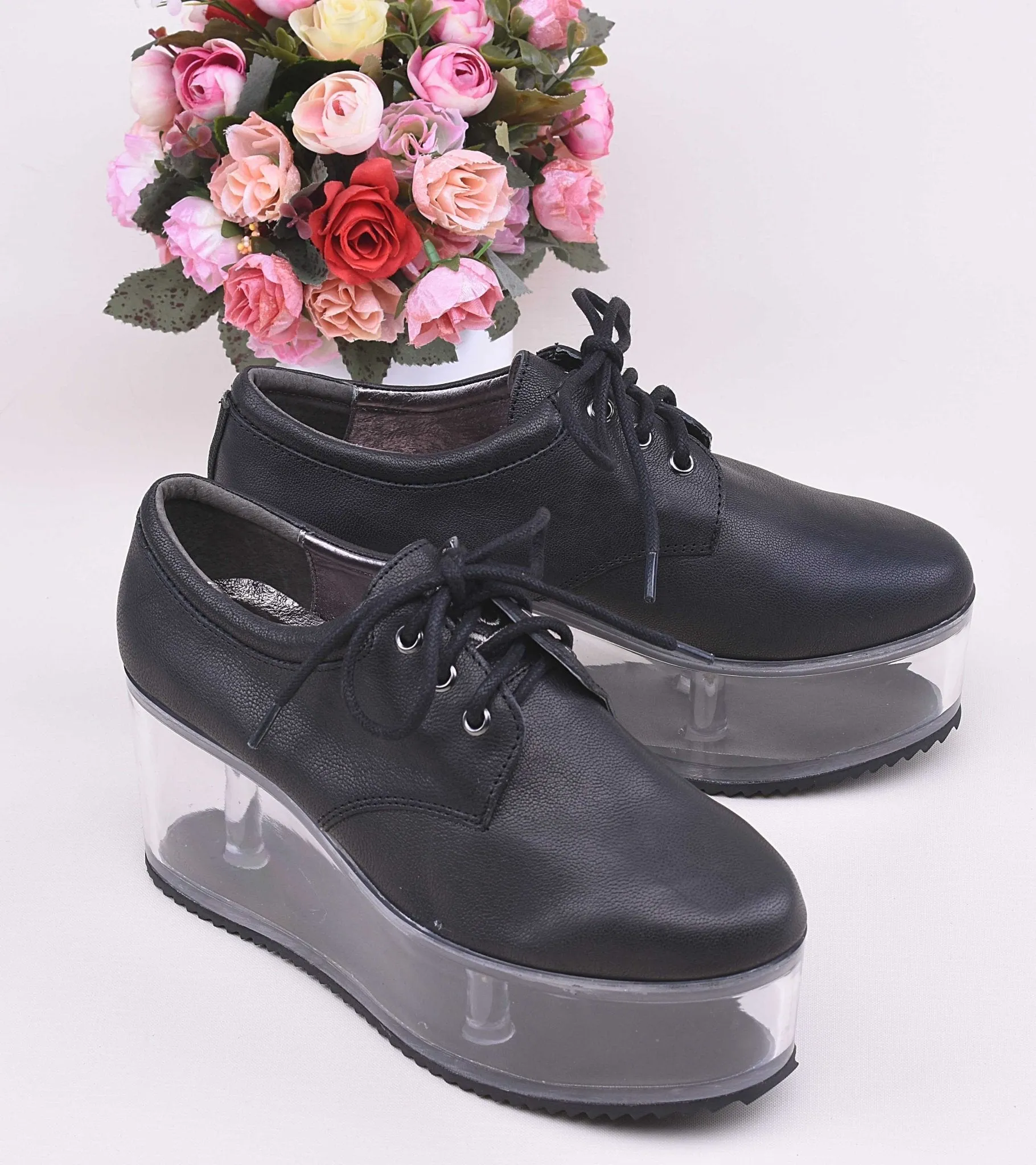 Minimalist Platform Derby Shoes