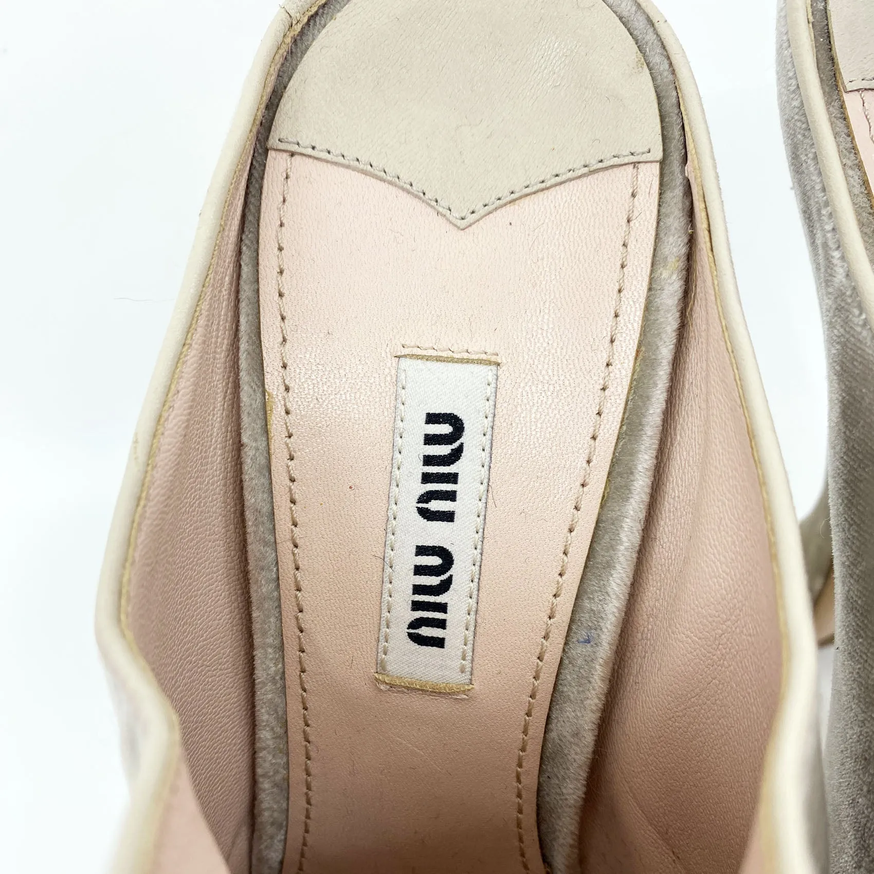 Miu Miu 18th C. Style Velvet Mules