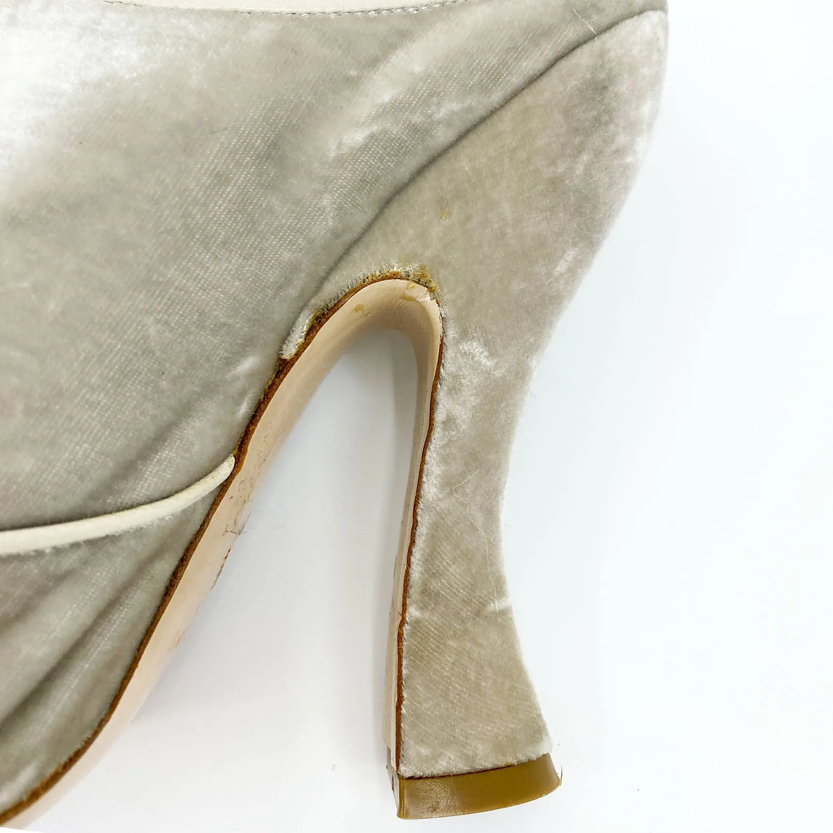 Miu Miu 18th C. Style Velvet Mules