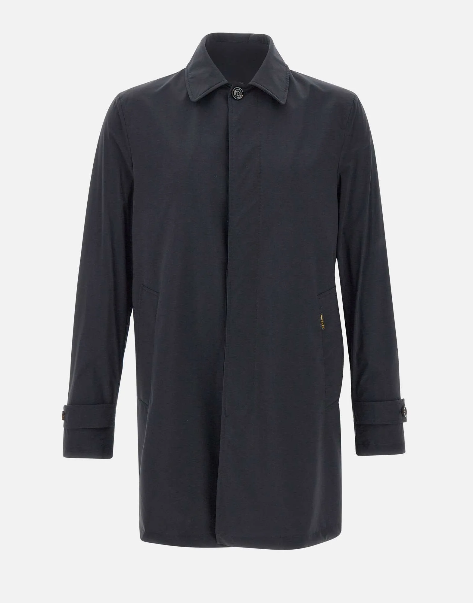 Morer Vittor Blue Stretch Trench Coat
