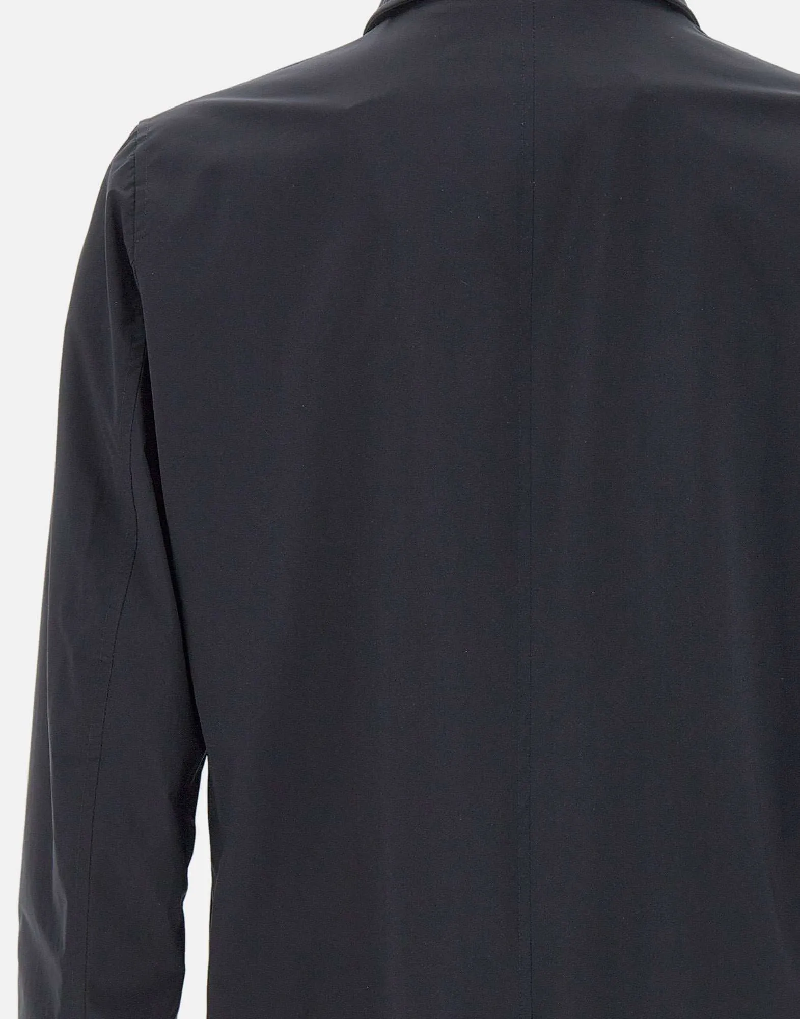 Morer Vittor Blue Stretch Trench Coat