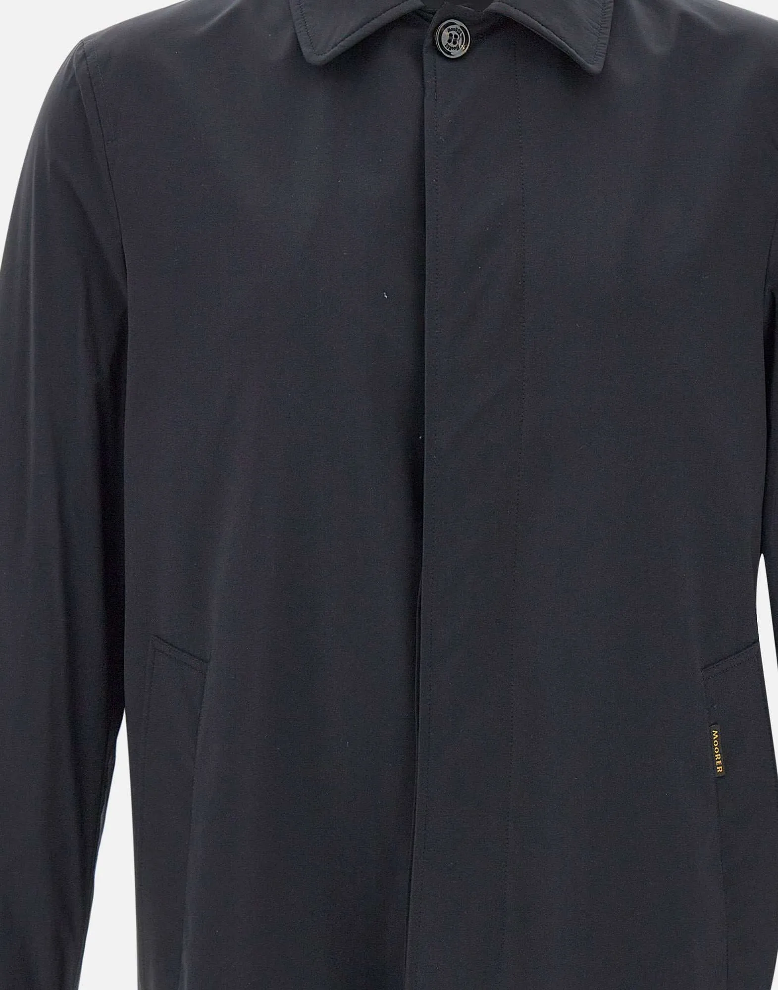 Morer Vittor Blue Stretch Trench Coat