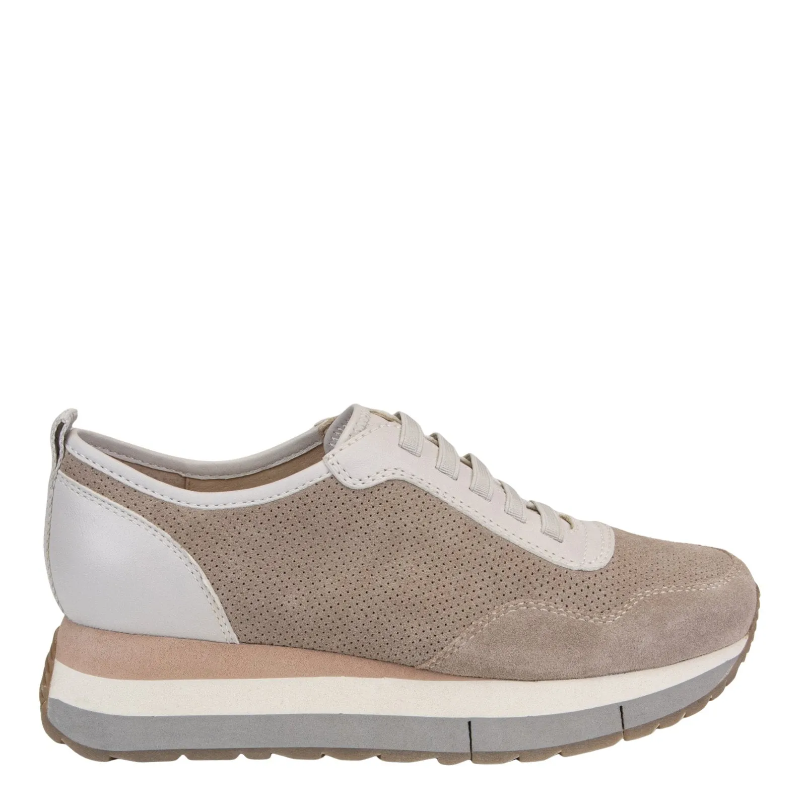 NAKED FEET - KINETIC in GREY Platform Sneakers