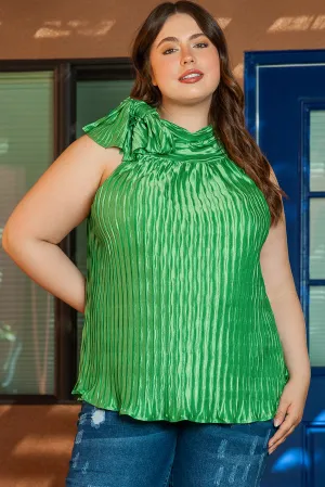 Neck Knotted Plus Size Tank Top