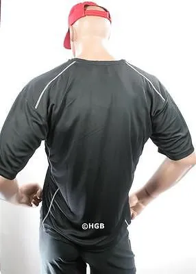 NEW Mens Workout NPC Bodybuilding Wear V-Neck Dri-Fit Shirt Gym Clothing AllSize
