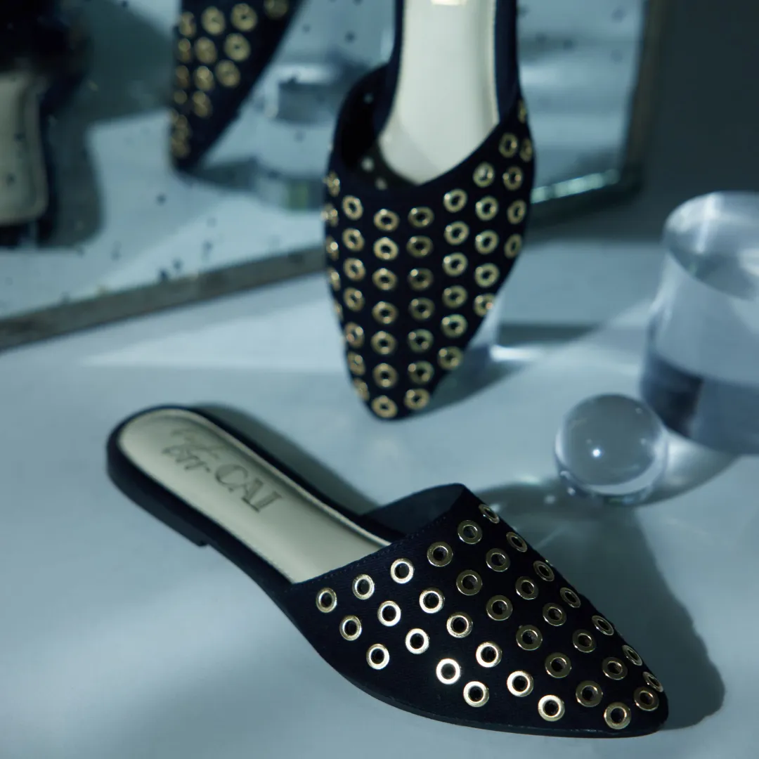 Noir Black Mules
