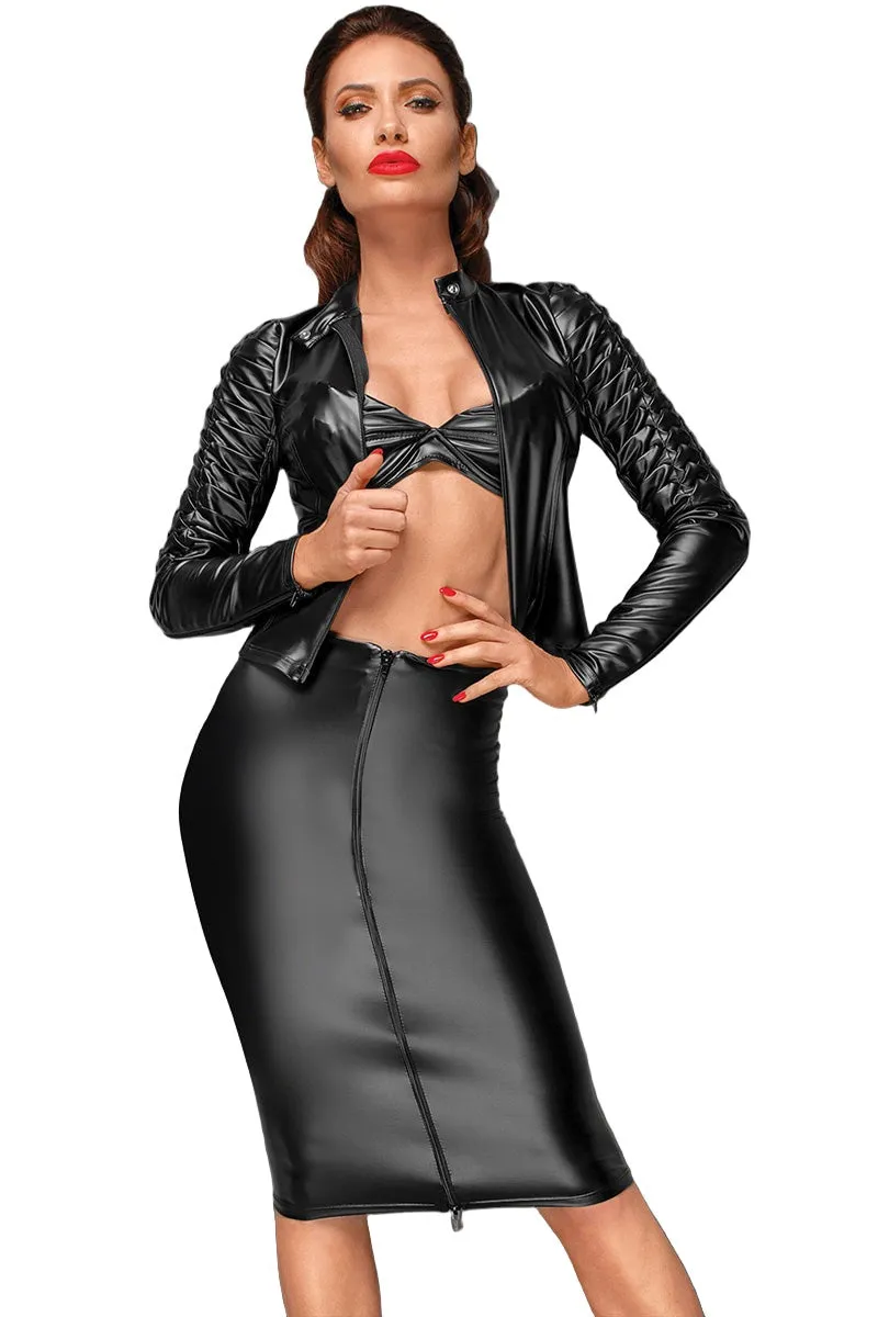 Noir Handmade Powerwetlook Skirt