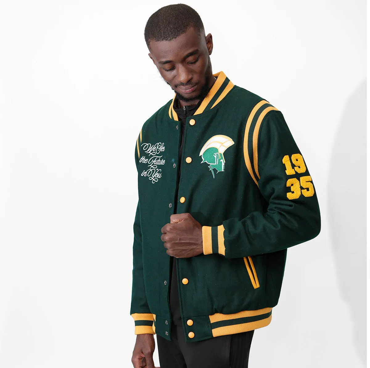 NORFOLK ST. | VARSITY JACKET Unisex Forest (K)