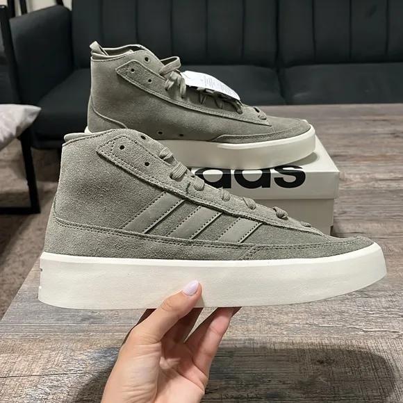 NWT Adidas Znsored High Men's Shoes - Grey/Green - IH4781
